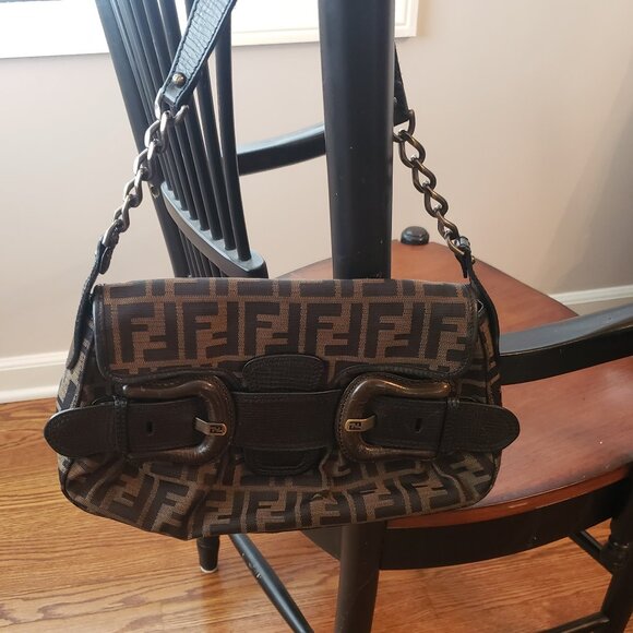 Authentic Fendi B Bis Zucca Canvas - Picture 6 of 14